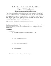 A Study of the Book of Esther Chapter 7- 8:1-8 Study Questions Divine Providence and Divine Retribution