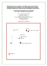 Preliminary Visual Survey of Several Sites of Potential Archaeological Interest at Ol Ari Nyiro Ranch, Laikipia Nature Conservancy, the Gallmann Memorial Foundation