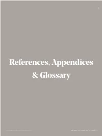 References, Appendices & Glossary