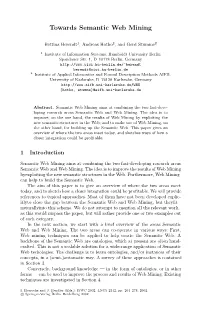Towards Semantic Web Mining