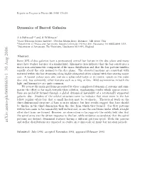 Dynamics of Barred Galaxies