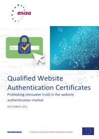Qualified Website Authentication Certificates Promoting Consumer Trust in the Website Authentication Market