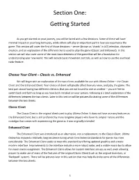 Section One: Getting Started