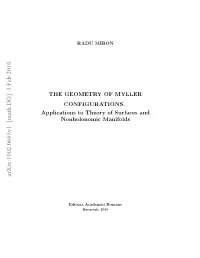 The Geometry of Myller Configurations. Applications to Theory of Surfaces