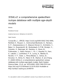 A Comprehensive Speleothem Isotope Database with Multiple Age-Depth Models