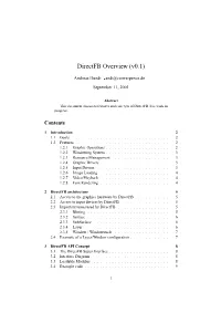 Directfb Overview (V0.1)