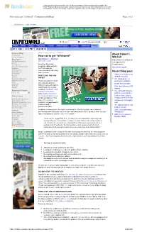 How Not to Get "Offshored" | Computerworld Blogs Page 1 of 2