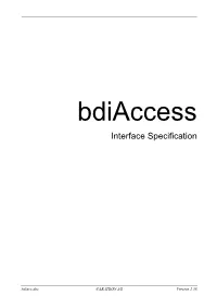 Interface Specification
