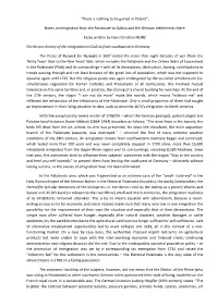 Notes on Emigration from the Palatinate to Galicia and the German Settlements There
