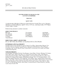 SECWAE April 17, 2014 1 RECORD of PROCEEDING