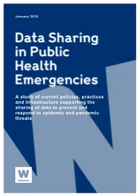 A Study of Current Policies, Practices and Infrastructure Supporting the Sharing of Data to Prevent and Respond to Epidemic and Pandemic Threats