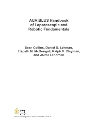 AUA BLUS Handbook of Laparoscopic and Robotic Fundamentals