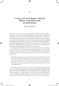 Cassava and the Makushi: a Shared History of Resiliency and Transformation