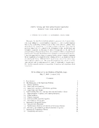 Fifty Years of the Spectrum Problem: Survey and New Results