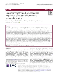 Neurotransmitter and Neuropeptide Regulation of Mast Cell Function