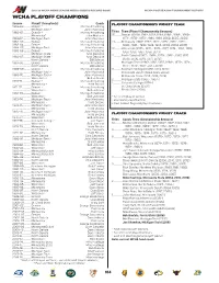 Section 4- 2019-20 WCHA Postseason History.Indd