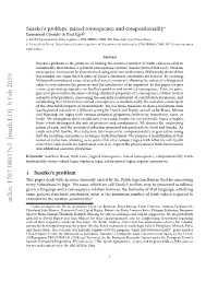 Suszko's Problem: Mixed Consequence and Compositionality