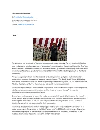 The Globalization of War