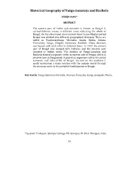 15 Abhijit Datta* ABSTRACT the Eastern Part of Indian Sub-Continent