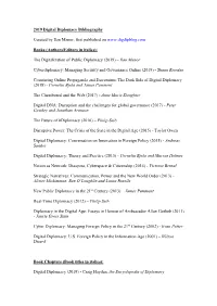 2019 Digital Diplomacy Bibliography