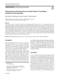 Adamantinoma-Like Ewing Sarcoma of the Thyroid: a Case Report and Review of the Literature