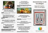 Flyer Automatentour in Der Varusregion