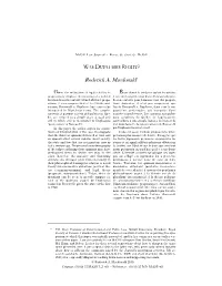 Roderick A. Macdonald*