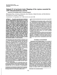 Subunit S1 of Pertussis Toxin: Mapping of the Regions Essential for ADP
