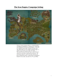 The Iron Empire Campaign Setting
