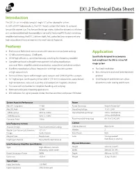 EX1.2 Technical Data Sheet