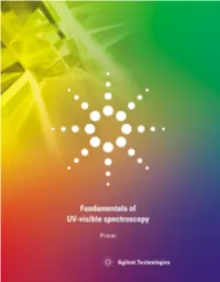 Fundamentals of Modern UV-Visible Spectroscopy
