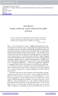 Introduction Georgic Modernity: Sensory Media and the Affect of History