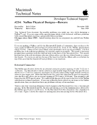 Nubus Physical Designs