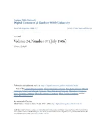 Volume 24, Number 07 (July 1906) Winton J