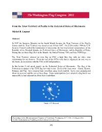 From the Trust Territory of Pacific to the Federated States of Micronesia