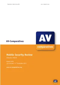 Mobile Security 2015