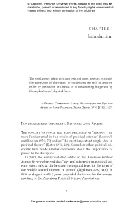 Power and International Relations: a Conceptual