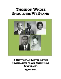 Those on Whose Shoulders We Stand