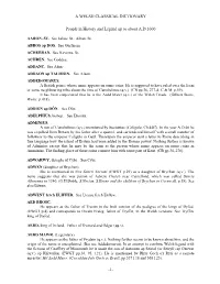 A WELSH CLASSICAL DICTIONARY -1- People in History and Legend Up
