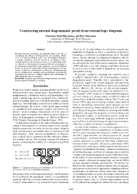 Constructing Internal Diagrammatic Proofs from External Logic Diagrams
