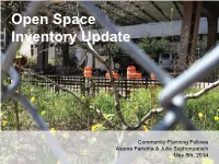 Open Space Inventory Update