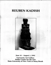 Reuben Kadish and His Work