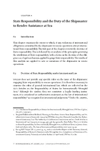 State Responsibility and the Duty of the Shipmaster to Render Assistance at Sea