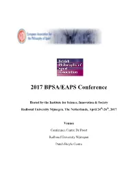 2017 BPSA/EAPS Conference