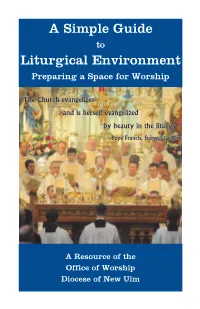 A Simple Guide Liturgical Environment