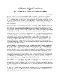 My Illustrious (But Brief) Military Career Or How My Name Never Made It Ontothe Regimental Roll