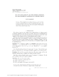 ON the SHELLABILITY of the ORDER COMPLEX of the SUBGROUP LATTICE of a FINITE GROUP 1. Introduction We Will Show That the Order C