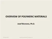 Overview of Polymeric Materials