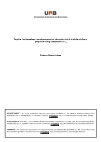Peptide Functionalized Nanoliposomes for Biomolecule Intracellular Delivery, Prepared Using