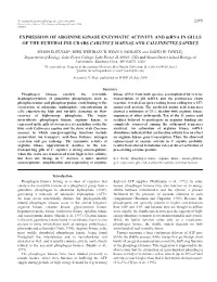 Arginine Kinase Expression in Crab Gill 2397